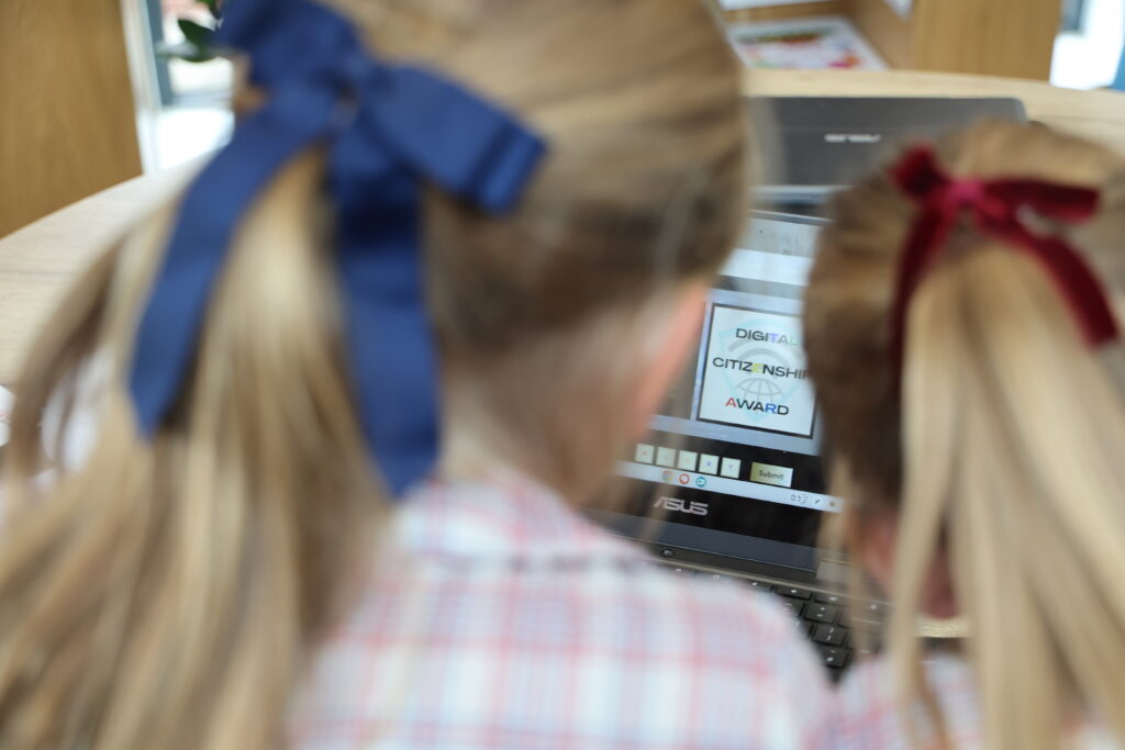 Yarm Primary School children taking part in Online Safety lessons