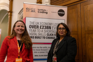Click start celebration at House of Commons
